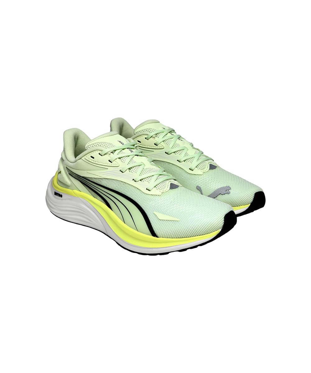 PUMA Electrify Nitro 4 Męskie buty do biegania szosowego, Apple Spritz-LUX Lime Black, 45 EU, Apple Spritz Lux Limonka PUMA Czarny, 46 EU