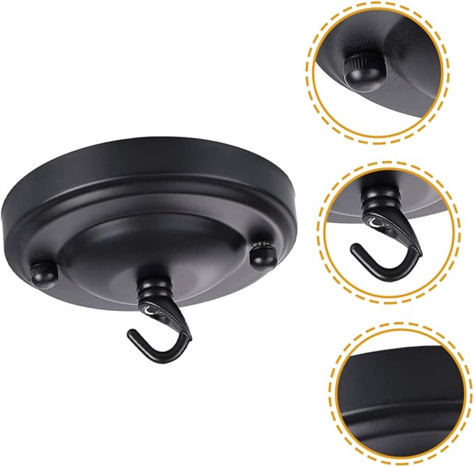 OUNONA OUNONA Plafondlamp Afdekplaat Kroonluchterhaak Retro Design Lamp Montagebeugel Voor Huisdecoratie photo 3