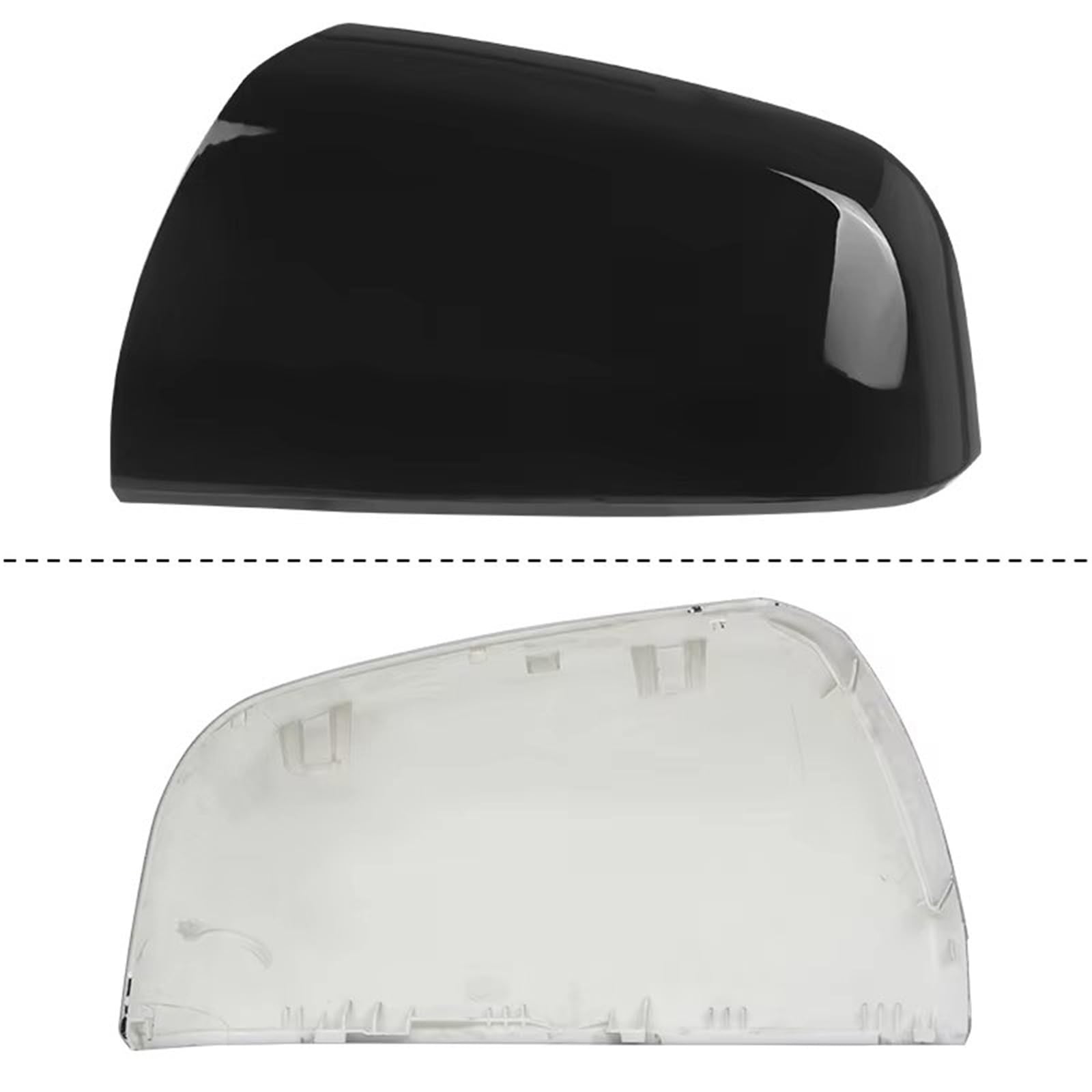 Obudowa wsteczna, osłona na drzwi, przednie boczne lusterko, zamiennik do Vauxhall do Zafira B 2009, 2010, 2011, 2012, 2013, 2014, czarno-białe, z włókna węglowego, osłona lusterka bocznego (1 para