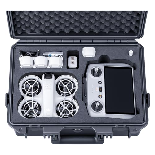Lykus Titan N110 Wasserdicht Tasche/Koffer/Case für DJI Neo Combo, RC-N3/DJI RC 2, Unterstützung 7 Akkus[NUR Koffer]