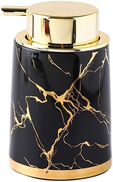 Kitchen Soap Dispenser Modern Home Ceramic Soap Dispenser Press Dispenser Bottle Lotion Liquid Bottle Shampoo Shower Gel Bottle Bathroom Soap Dispenser(A)