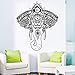 Serie religiosa elefante tribu estilo indio Mural Buda Lotus Om Logo Ganesh pegatinas de pared decoración de sala de estar