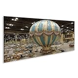 islandburner Wandbild auf Leinwand Prächtiger Heißluftballon im Veranstaltungsraum - Panorama