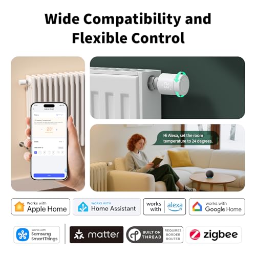 Aqara Smart Radiator Thermostat W600, Matter, Thread/Zigbee - Image 2