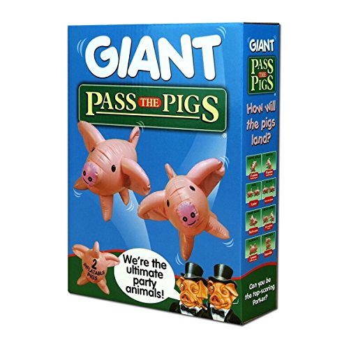 PASS THE PIGS Giant Dice Game bounce the inflatable pigs around the garden house pool or beach and see how they land first to 100 points wins great gift for ages 6 plus
