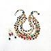 Multi Colored 5 Strand Bib Necklace and Earring Set with Acai Seeds, Handmade Artisan Tribal Jewelry for Women