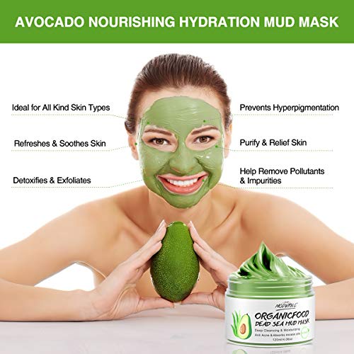 Pop Modern.C YOUZHI-16 Clay Mask Avocado Dead Sea Mud Stick Mask Natural Organic Green Tea Mud Mask Deep Cleansing Blackhead Removal Face Mask Nourishing Hydration Facial Mask thumb #5