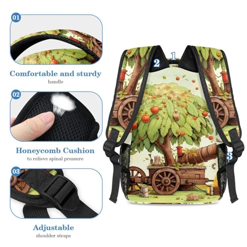 Sac à dos multicolore et trousse d'école pour ados