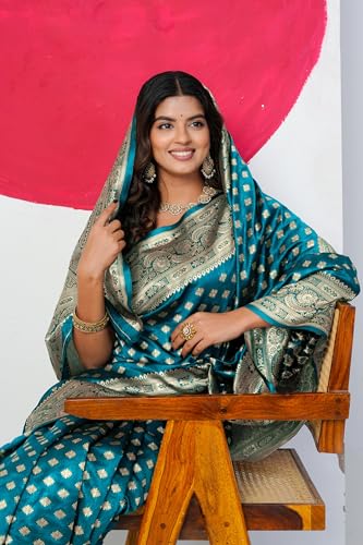 Image of Subham Saree for Woman Silk Cotton Kanjivaram | Soft Easy to Drape Daily Wear Sari with Blouse Fabric