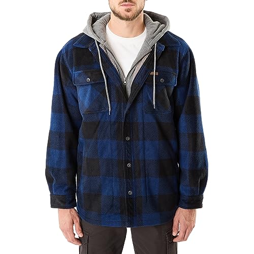 Image of Smith's Workwear Men's Big Men's Sherpa-lined Microfleece Shirt Jacket