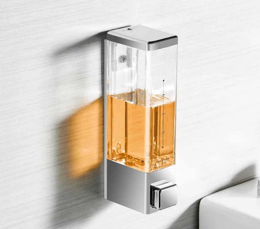 Soap Dispenser for Bathroom Wall Mounted ABS 320 ML.Liquid Soap Dispenser Lotion/shampo/soap/sanitizer for Home, Office Bathroom & Kitchen Sink handwash soap Dispenser (Pack of 1)