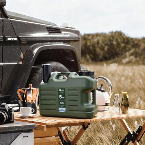 HAIGE Cantimplora de 5 galones con bomba táctil automática para camping y senderismo miniatura 2
