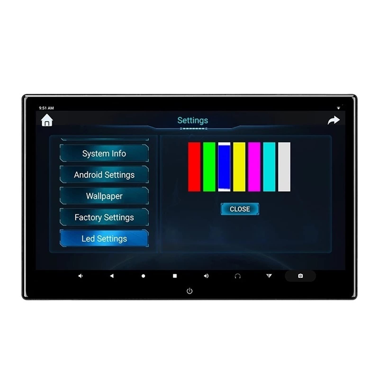 13,3 Pollici Touch Car Poggiatesta Monitor 4K 1080P Video Player RAM2G + ROM32GB Gioco Telecomando IR AV FM USB(1 pc)