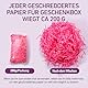 200g Füllmaterial Geschenkbox, Füllmaterial für Geschenke，Geschreddertes Papier für Geschenkbox, Bieten Guten Schutz und Dekoration für Geschenke (Rose Rot)