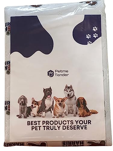Image of Two Large Pads 2024 Biden Harris Washable Pee Pads for Dogs Pack of Two Reusable Washable Dog Pee Pads Non Slip playpen Crate Pads and After Bath Dry for Medium and Large Dogs (Large 34 in by 52 in)