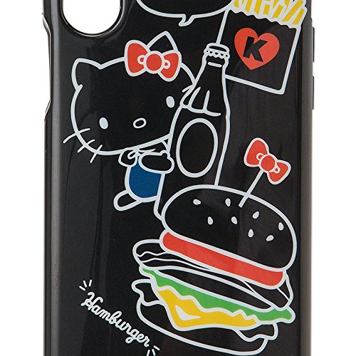 Coque Kitty Hello iPhone X - Protection en silicone rose pour smartphone Apple