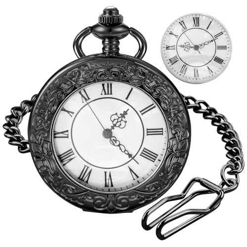 Reloj de bolsillo de cuarzo para caballero idóneo para bodas y galas elegantes 1