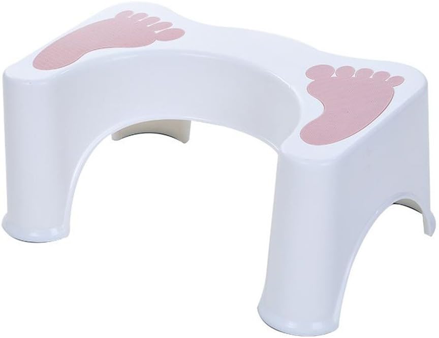 HYP-Toilet Stool Bathroom Stool for Better and Healthier Results Most Ergonomic Toilet seat Bathroom Toilet Cushions footstop Children with Anti-Constipation Excretion Easily?Light Pink