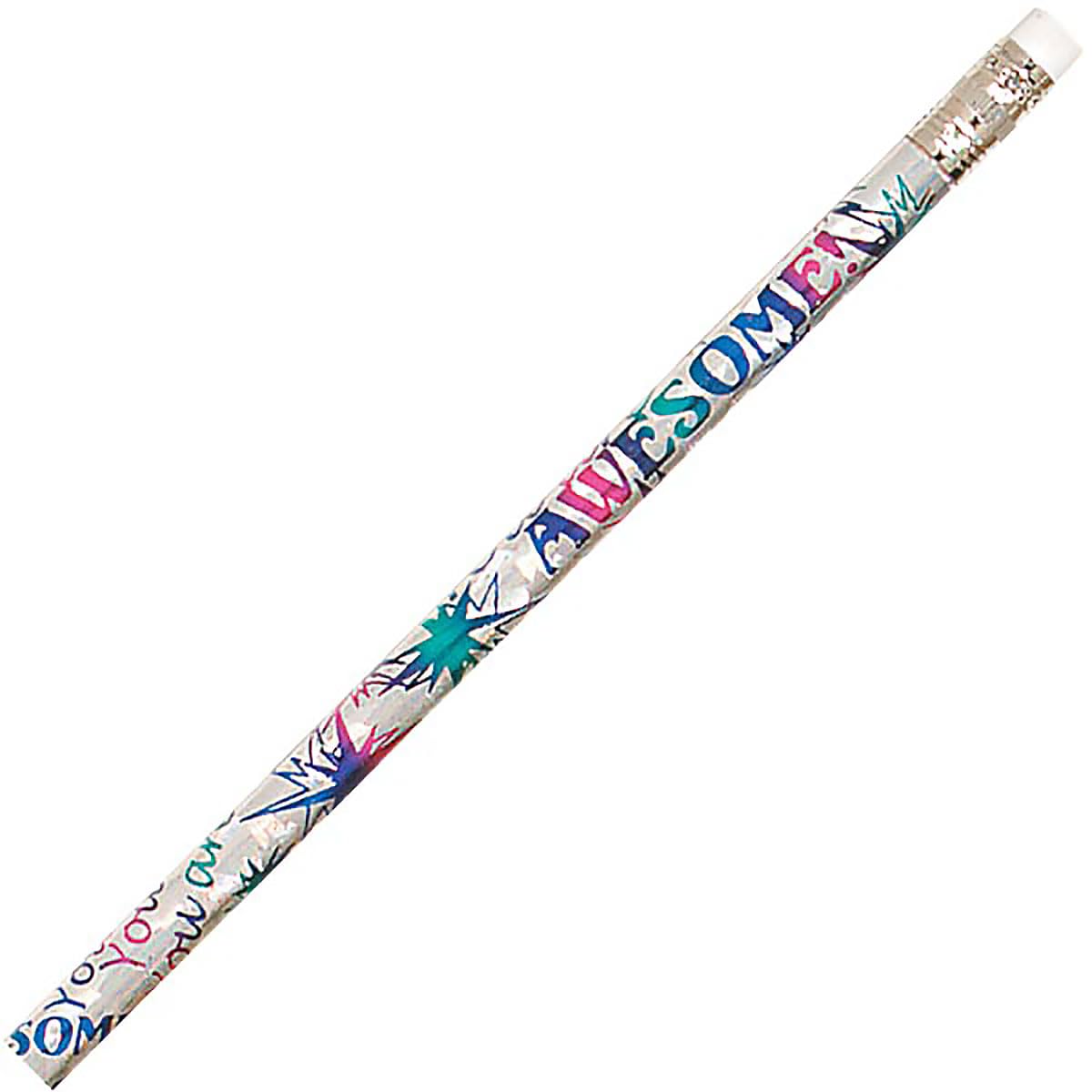 Anderson's You Are Awesome Motivational Pencils, Set 100, Student Awards, Recognition, Fun & Colorful, School Supplies, Classroom Rewards, Creative