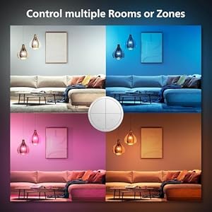 Philips Hue Wall Tap Dial Light Switch, Portable, White - 1 Pack - Requires Lights and Bridge - Smart Home - Easy, No-Wire Installation — photo 6 of 6