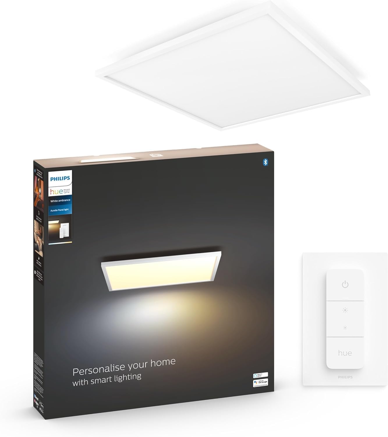 Panneau LED Philips Hue Aurelle 60x60 cm 46.5W Blanc avec télécommande - 8