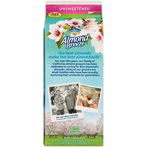 Almond Breeze Unsweetened Original Almond Coconut Milk, 64 Oz #TOP7