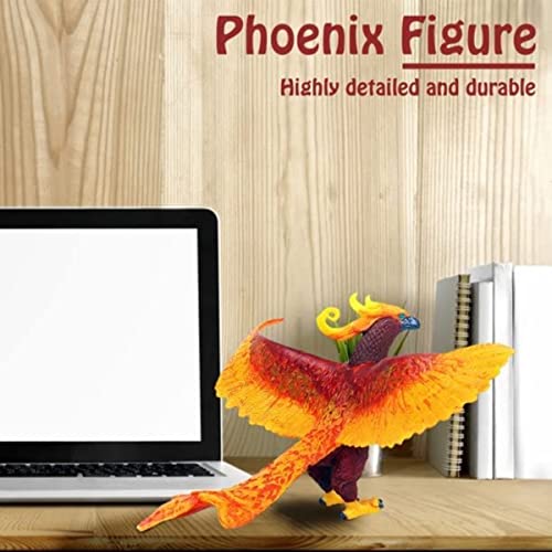Liberty Imports Phoenix Figure Realistic Plastic Fire Bird Mythical Creatures Model Decoration Toy Collector Figurine #TOP6