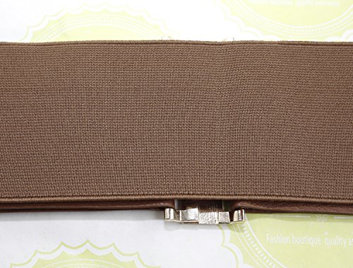 3" Wide Stretch Elastic Cinch High Waist Belts For women With Gold Buckle4