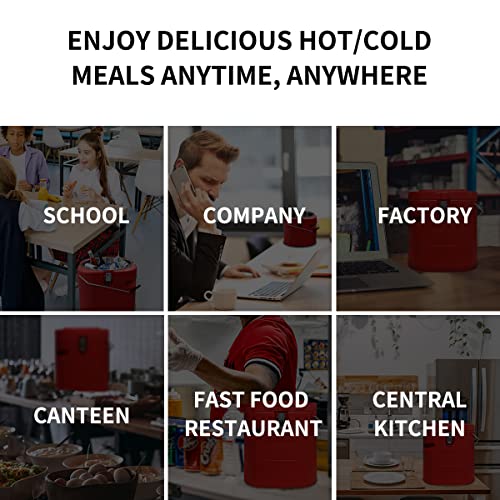 Plieren Insulated Soup Container Commercial Food Warmer For Hot Or Cold Food, 2.5 Gallon Hot Box For Catering, Food Cooler With 4 Buckles, Handles, & Spoon, Soup Carrier For Restaurant, Canteen, Home #TOP4