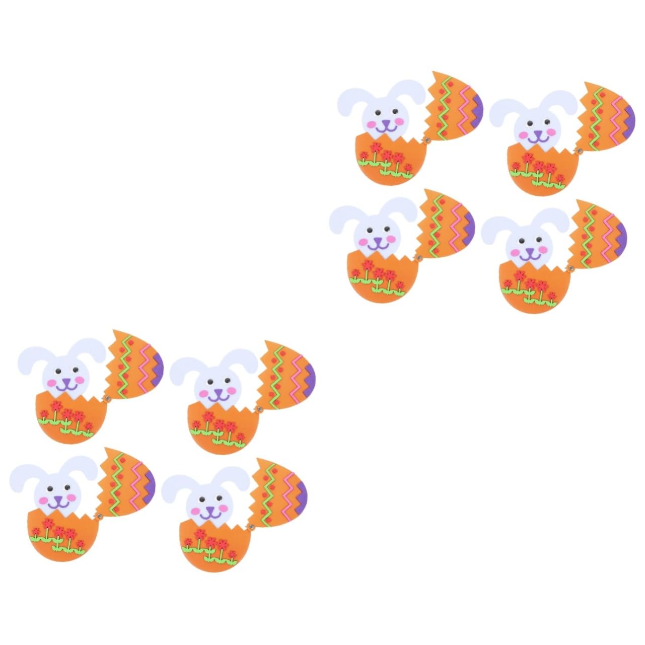 Toyvian 12pezzi Kit Di Materiale Per Uova Di Pasqua Creativo Di Uova Da Decorare Per Ragazzo Ragazza Materiale Fai Te Per Progetti Educativi e Divertenti Colori e Stili Casual
