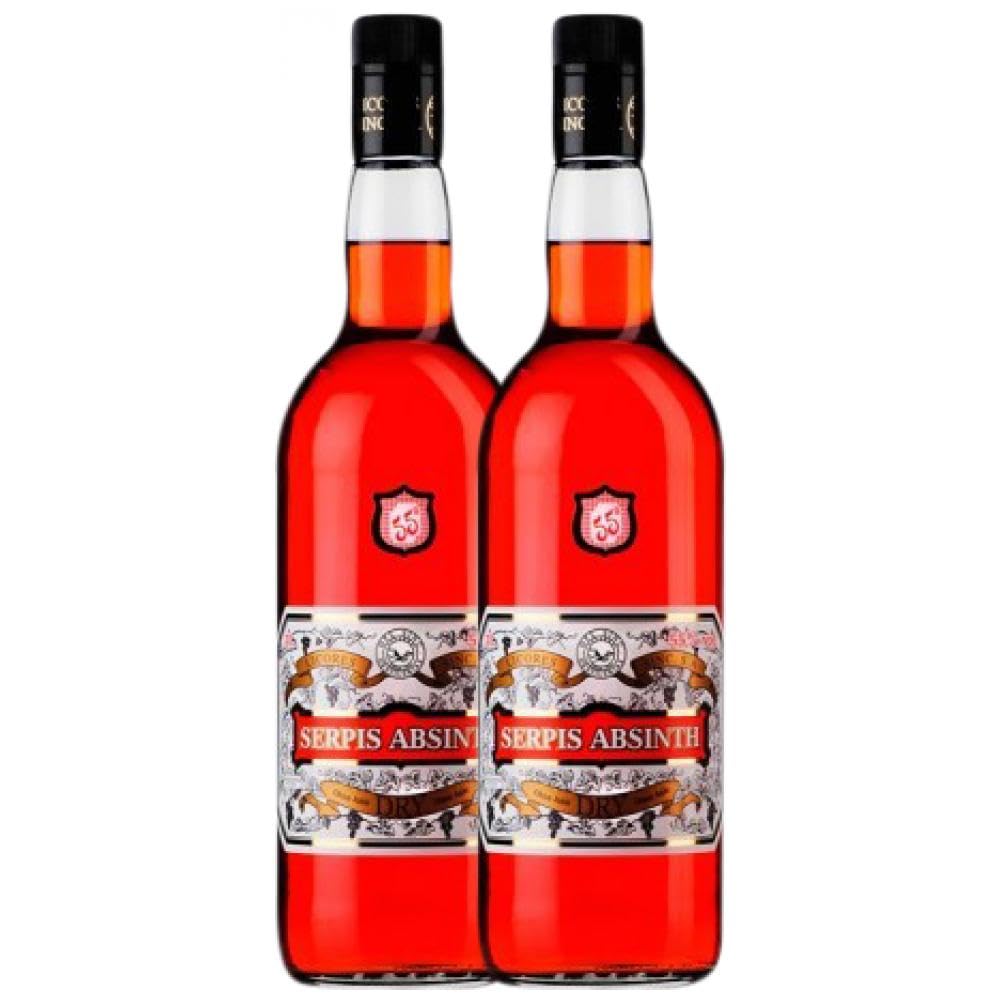 Absinth Sinc Serpis Dry 55 70 cl (Schachtel mit 2 Flaschen von 70 cl)