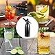 AstraLoom 1L Tragbares Soda-Siphon-Set – Aluminium-Getränkemaschine für kohlensäurehaltige Getränke, Säfte und Cocktails – Frisch und Cool zu Hause herstellen (Schwarz)