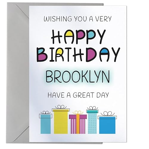 Happy Birthday Brooklyn - Birthday Card For Brooklyn