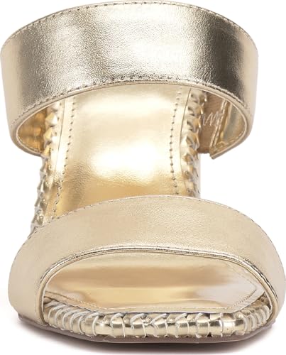 Image of Vince Camuto Kaden Stitched Block Heel Mule Sandals