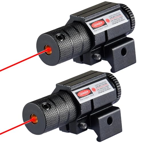 LECPECON Red Dot Laser Sights Compact Tactical Laser Sight Scope with Picatinny Mount for Rifles