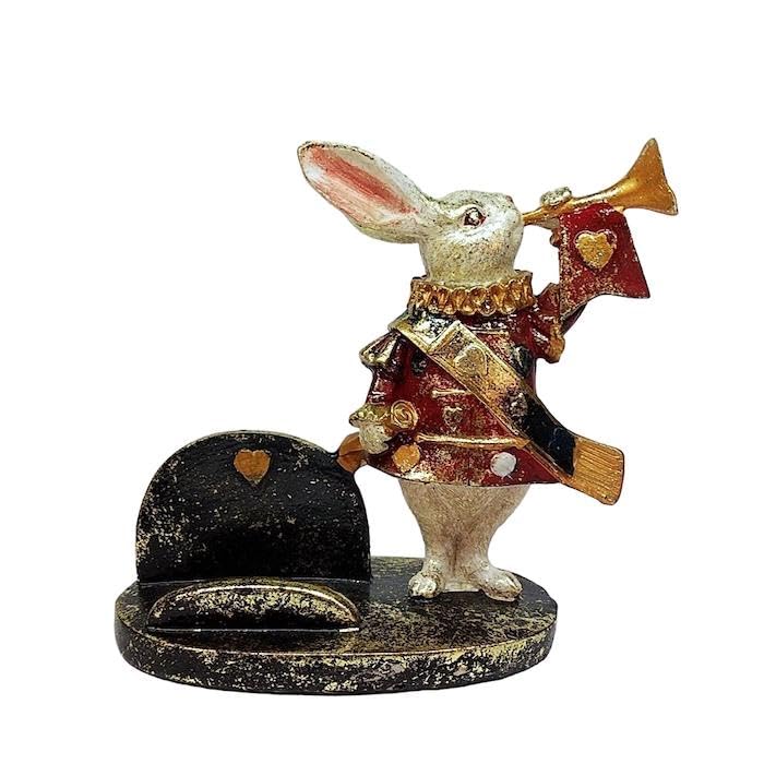 Amazon.co.jp: ウサギ アンティーク風 オブジェ 不思議の国のアリス