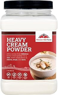 Hoosier Hill Farm Heavy Cream Powder 1LB - 100% Real Sweet Cream, 72% Butterfat, Shelf-Stable for Baking & Sauces