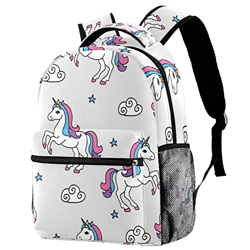 Sac à dos licorne et étoiles léger pour randonnée et camping