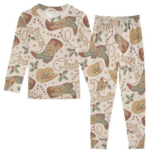 Pajama Sets Long Sleeve Soft Comfy Sleepwear 2 Piece PJS 3-8T