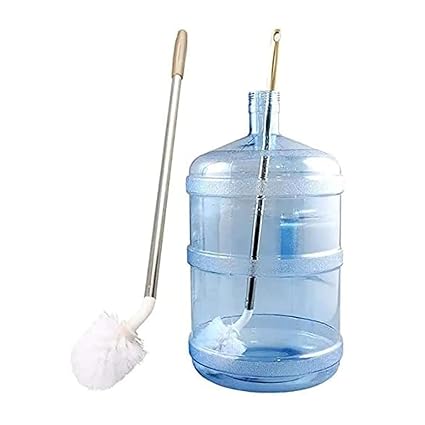 Puthak Can Cleaning Brush/ 360 degree Rotating Long Handle Cleaner Brush/ 20 LTR Water Can Cleaning Brush, Multicolour, Plastic
