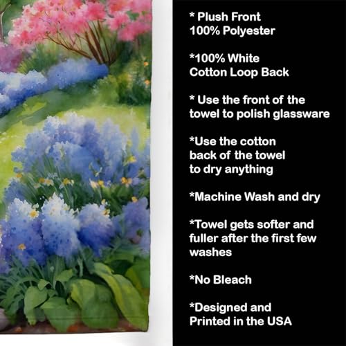 Caroline's Treasures Tibetan Mastiff Spring Path Kitchen Towel Dish Cloths Guest Hand Towel Decorative Bathroom Towel for Face,Tea, Dishcloth, Kitchen and Bath by Caroline's Treasures - Used condition - Image 6