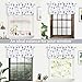DriftAway Dandelion Floral Botanical Lined Thermal Insulated Window Curtain Valance Rod Pocket 52 Inch by 18 Inch Plus 2 Inch Header Gray 1 Pack