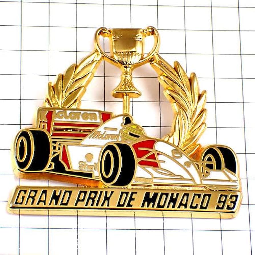 Amazon.co.jp: ピンバッジ モナコF1グランプリ車アイルトンセナ