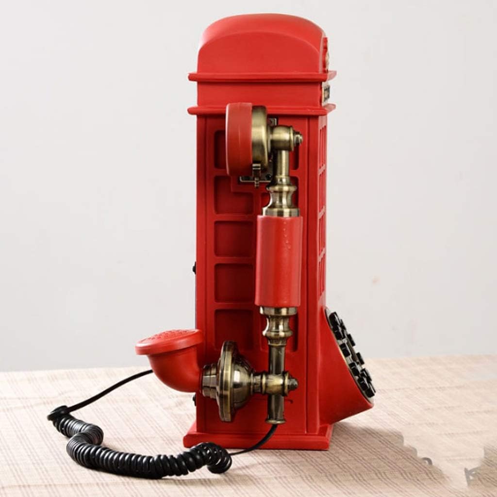 Retro Rotary Dial Phone Antique Wired Continental Telephone Phone Decoration