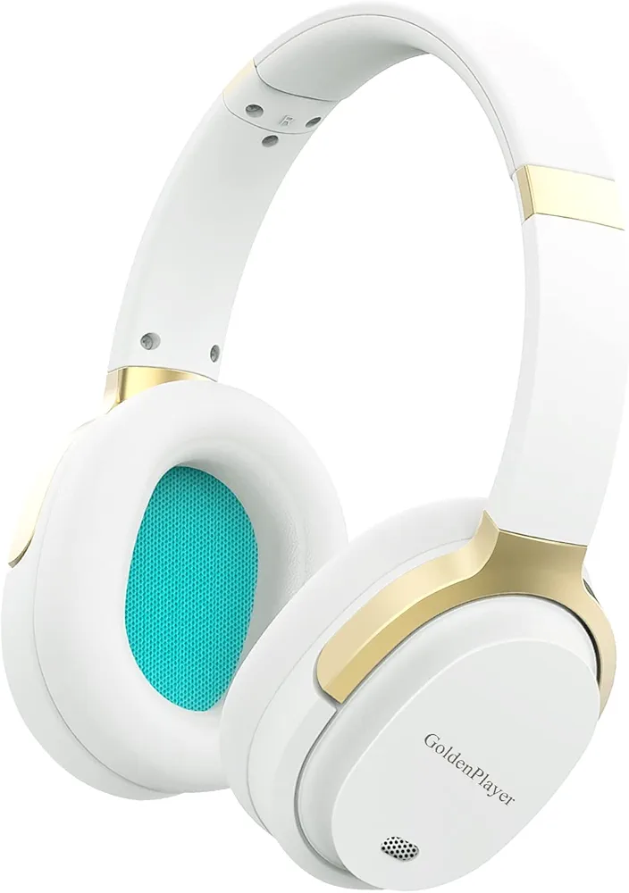 GoldenPlayer On Ear Bluetooth Headphones, 25 Hours Playtime Wireless