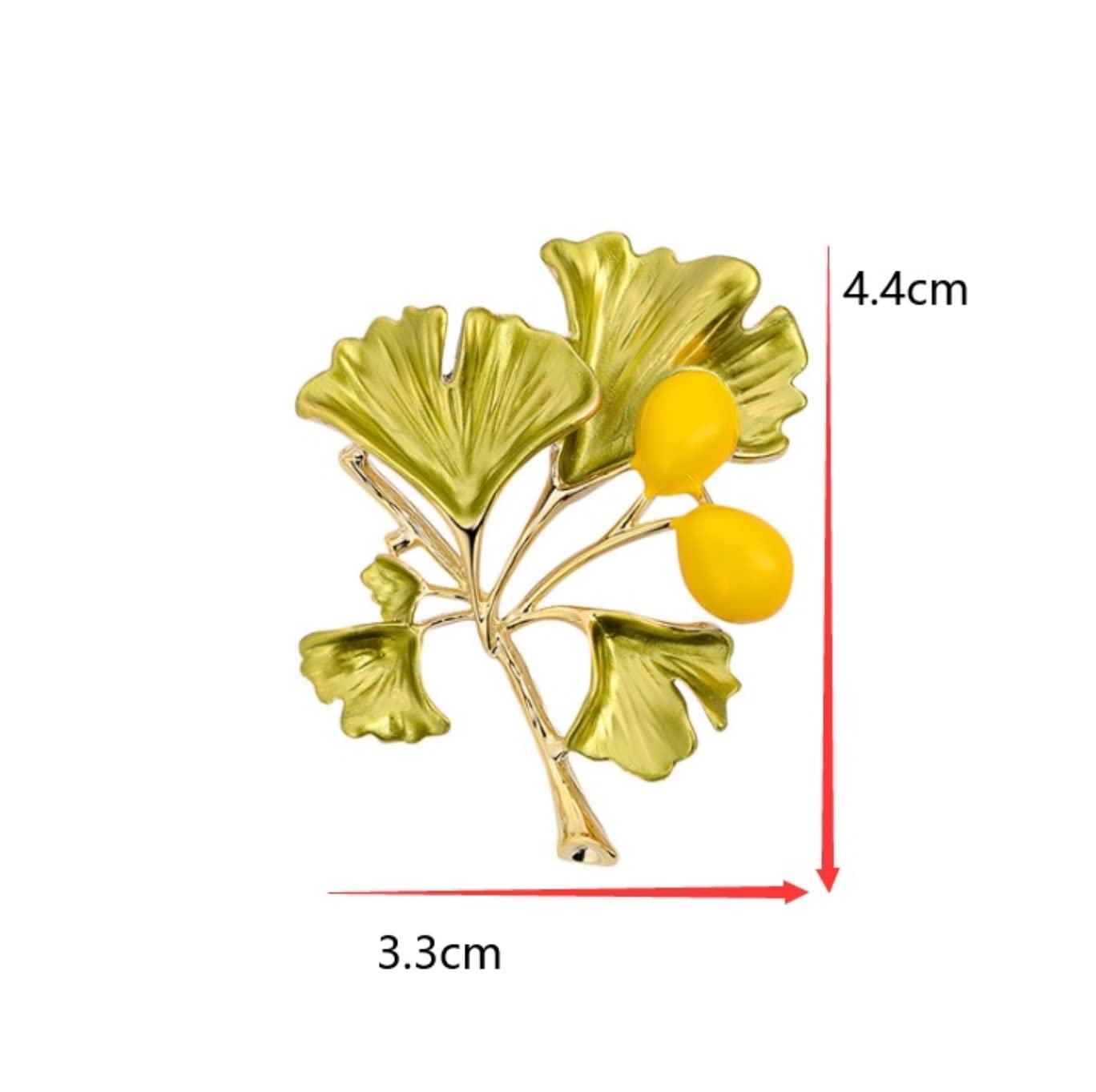 Broszka Szpilki Ginkgo Leaf Broszka Odzież Akcesoria Panie Roślin Flower Party Cardigan Dekoracje Dla Kobiet