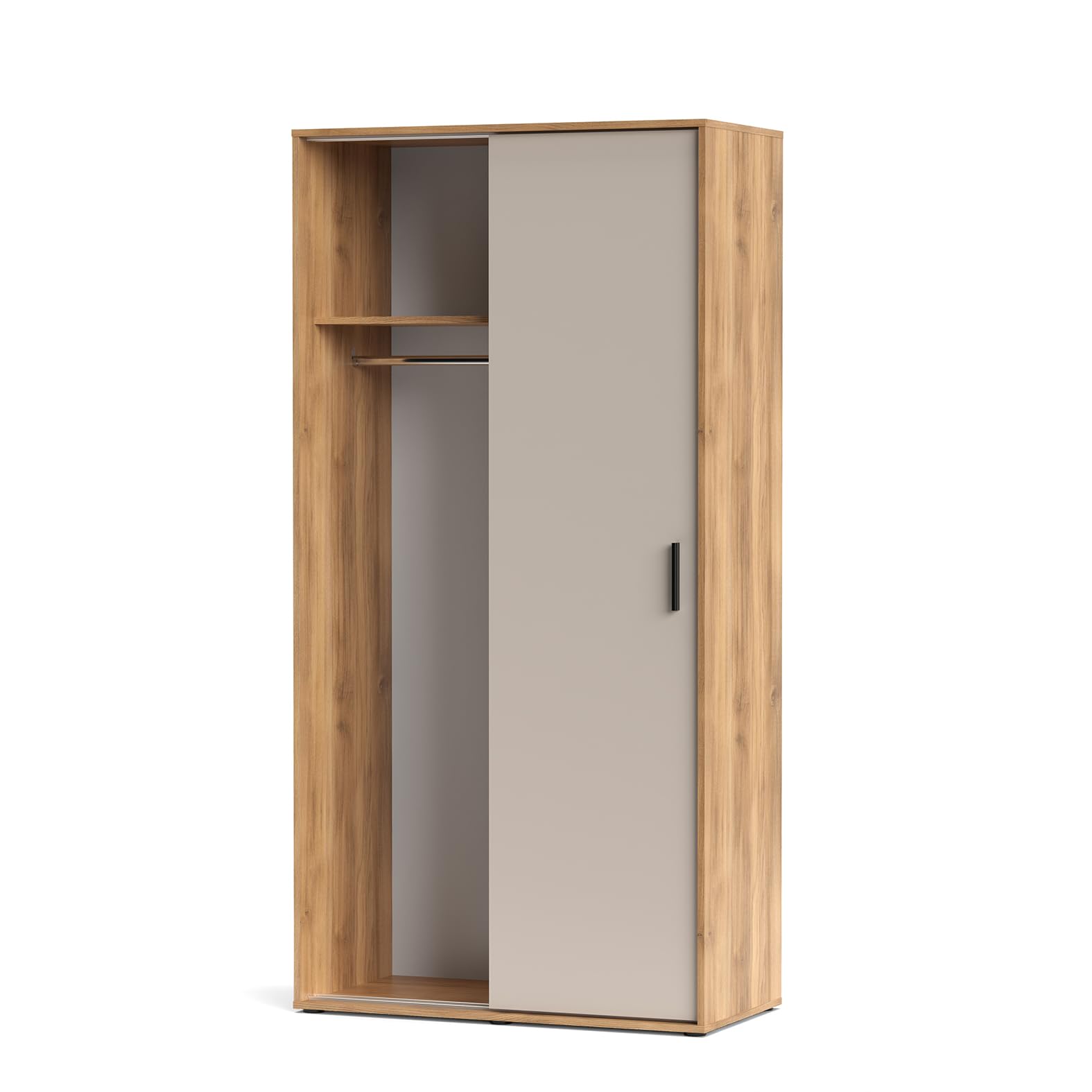 Shiito | Modelo Elba - Armario 2 Puertas Correderas | Acabado Mauvella-Beig