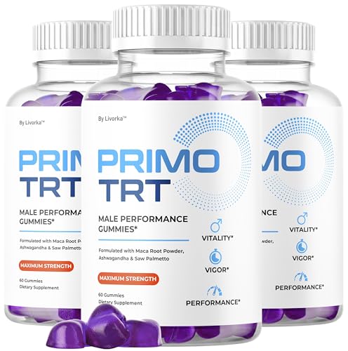 (3 Pack) Primo TRT Gummies - Official for Men Advanced Natural Formula, PrimoTRT Male Gummies for Maximum Performance & Support for Overall Wellness Reviews, Primos TRT Gummys for 3 Months