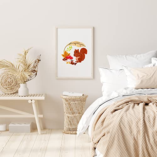 image for Louise Maelys Animal Embroidery Kits for Beginners with Autumn Squirre