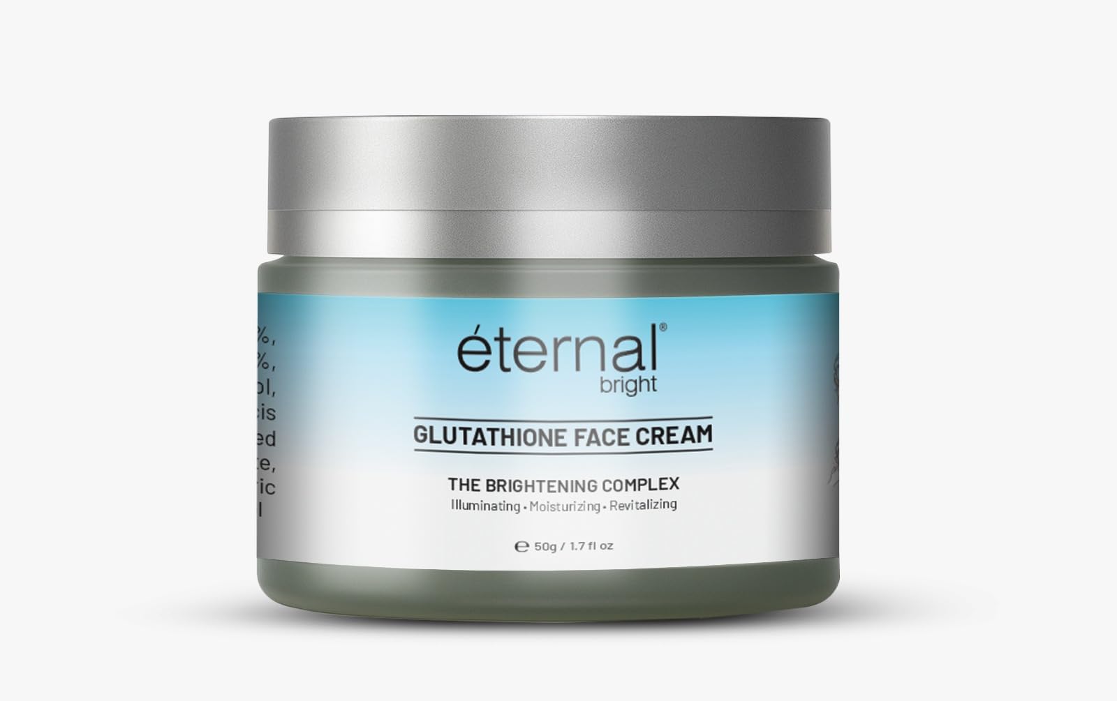 Glutathione Face Cream | With 2% Glutathione, 5% Vitamin C, & Ceramides | Brightens, Hydrates & Evens Skin Tone | For All Skin Types | 50 gm